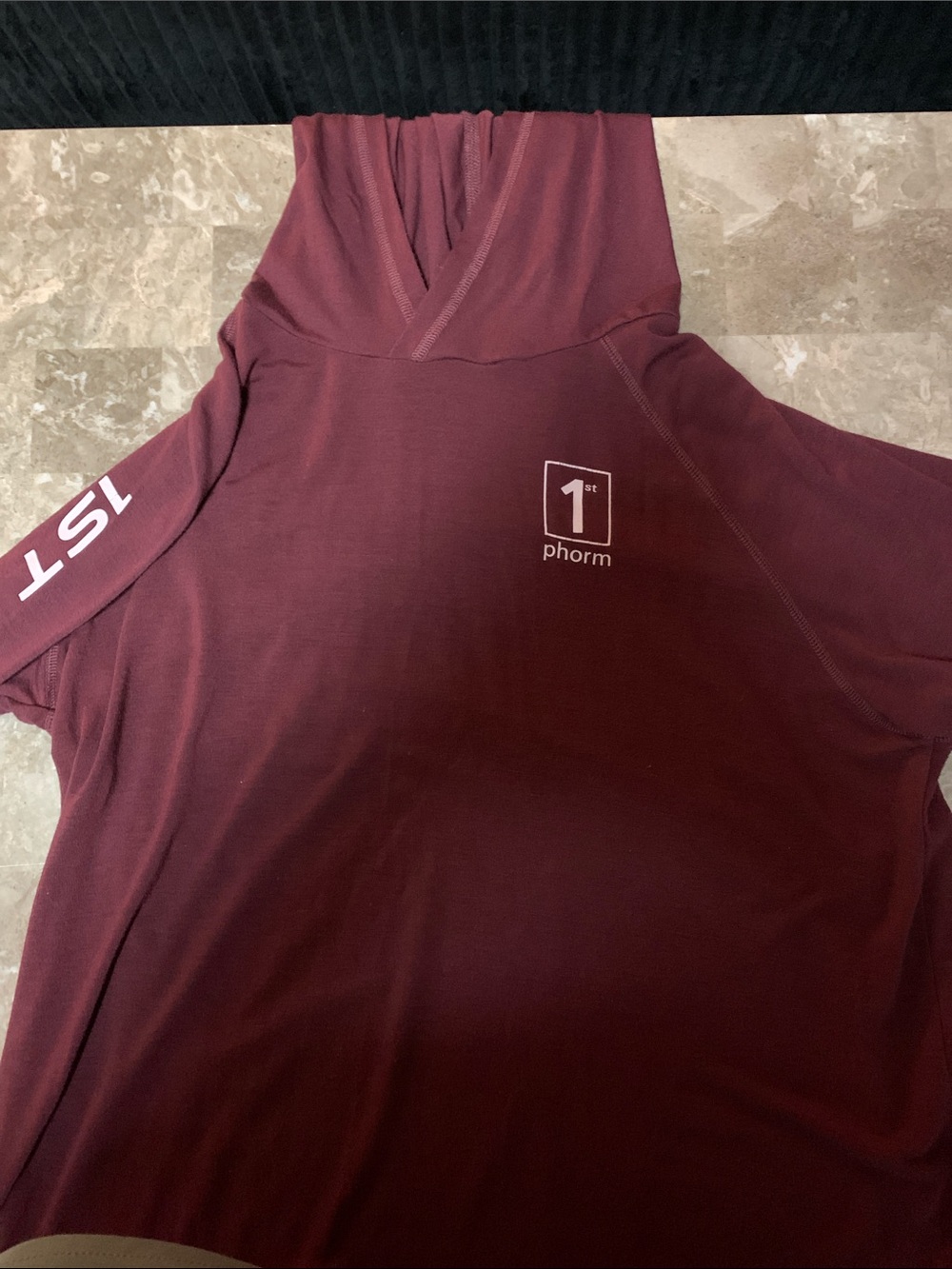 1st Phorm Maroon Performance Hoodie
